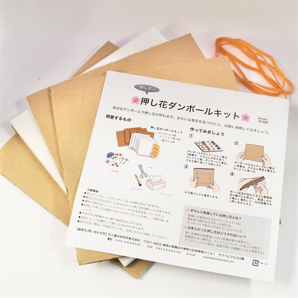 押し花ダンボールキット