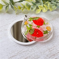 本物いちごの丸型スライドミラー