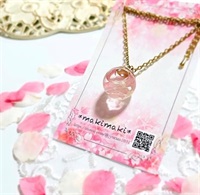 季節を愛でる、大人の桜ネックレス(チェーンの長さ40㎝)