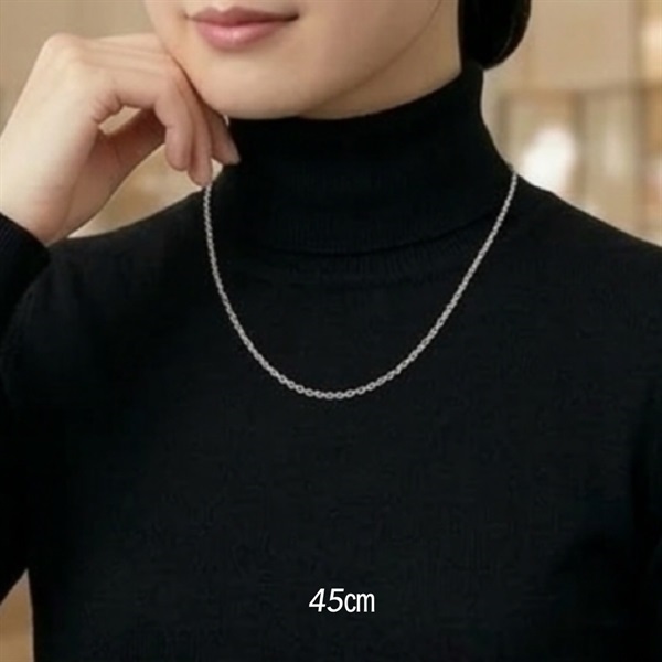 季節を愛でる、大人の桜ネックレス( チェーンの長さ45㎝)