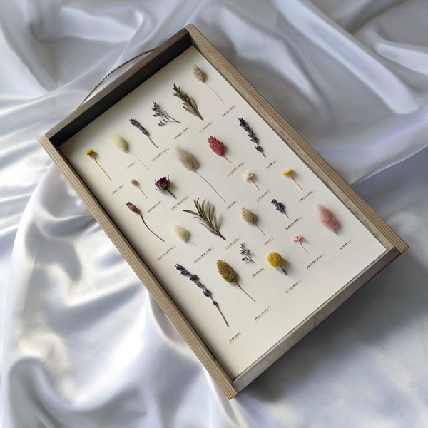 古材風植物パネル　HA-109