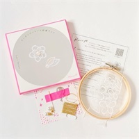 オーガンジーレース刺繍キット