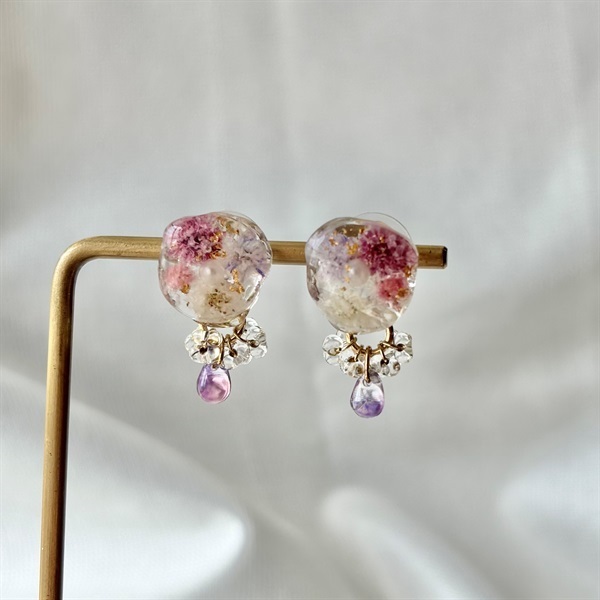 澄花 ―sumika― 本物のお花のピアス