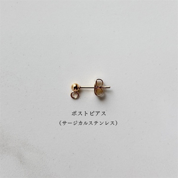 プルメリアの耳飾り(ポストピアス （サージカルステンレス）)