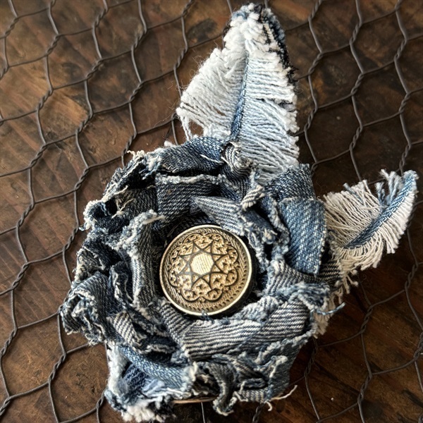 デニムコサージュ