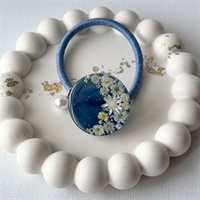 フラワームーン ヘアゴム｜ナイトブルー