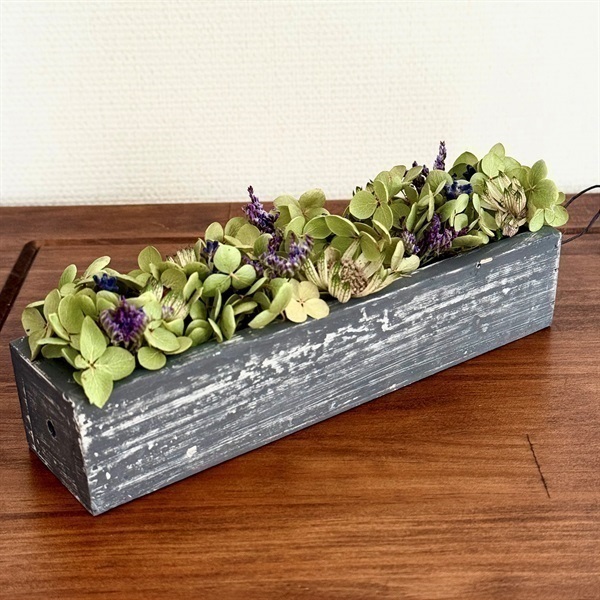 ドライフラワーのWOOD BOXアレンジ
