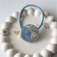 フラワームーン ヘアゴム｜ブルーヴェール