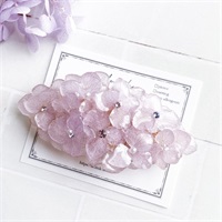紫陽花が満開＊バレッタ（ライラックパープル）