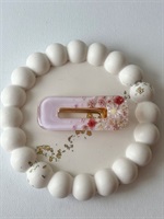 うらら　四角のヘアクリップ(ピンク)
