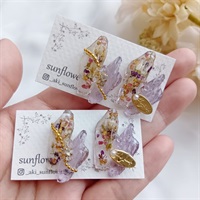 花霞のピアス ～Purple～