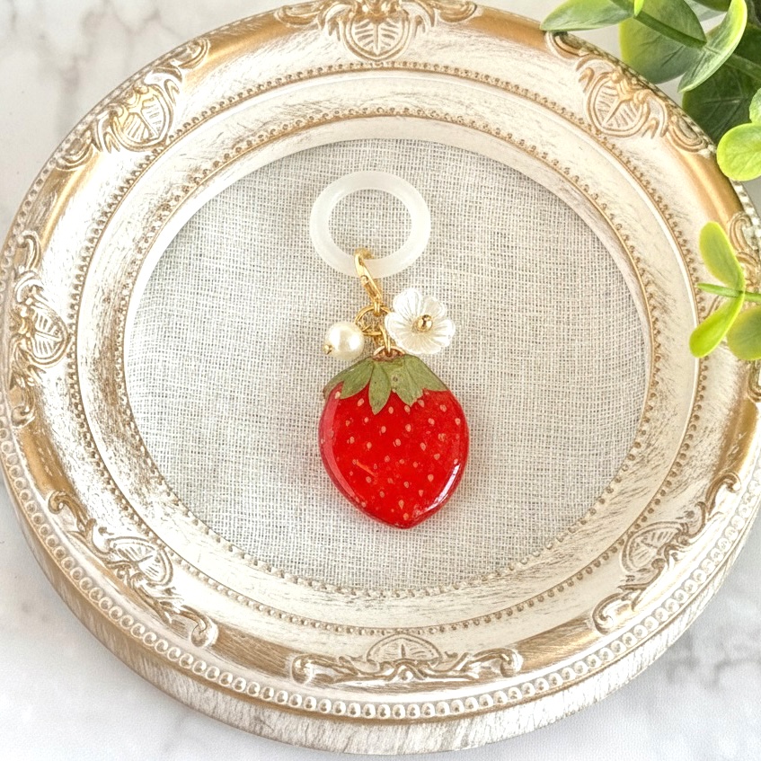 本物いちごの目印チャーム【キット】