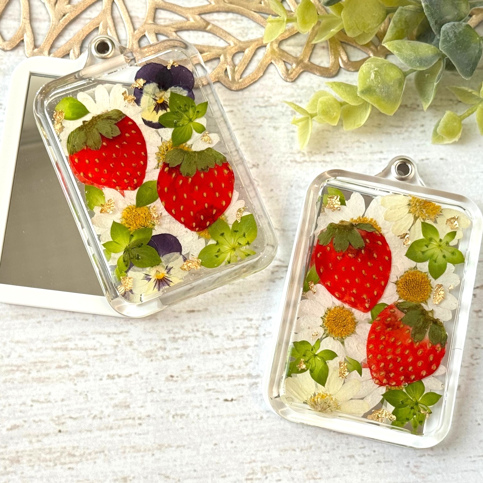 本物いちごのスライドミラー【キット】